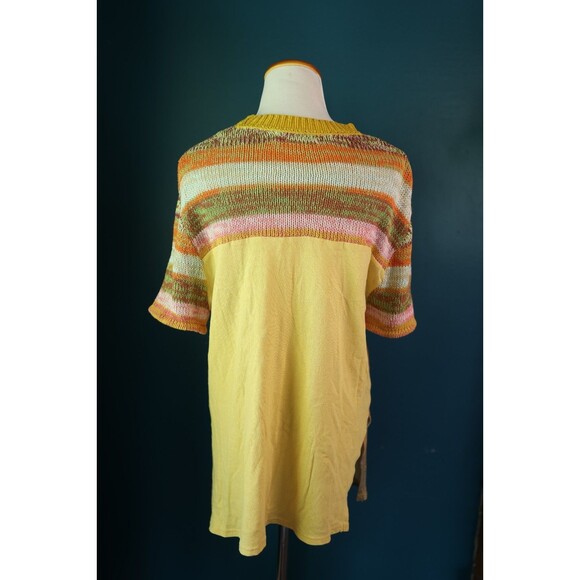 We The Free People  Ibiza Swit Knit Crochet Sleeve Palm Tree Beachy Tunic XS - Picture 7 of 8